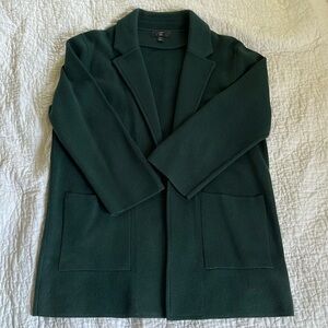 JCrew Sophie sweater blazer, forest green, size M, gently  worn